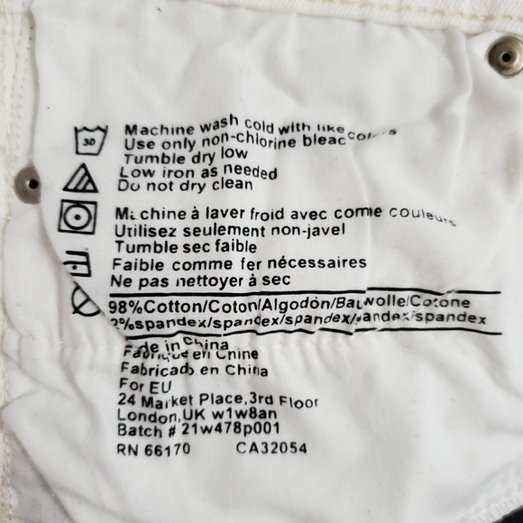 ⚪️BDG White Skinny Jeans - Picture 6 of 6